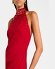 Crystal Halter Crepe Gown