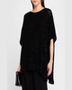 Sequin Knit Merino Wool Poncho