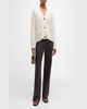 Lindi Wool Cashmere V-Neck Cardigan 