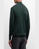 Men's Autumn Crest Suede-Trim Quarter-Zip Sweater