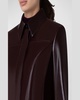 Talitha Patent Nappa Leather Shirt Jacket