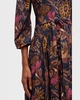 Raya Floral 3/4-Sleeve Midi Shirtdress