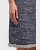 Kelly Sleeveless Fringe-Hem Boucle Mini Dress