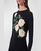 Floral Intarsia Wool Sweater