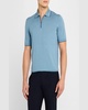 Men's Tipped Short-Sleeve Polo Sweater