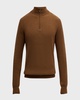 Men's Ribbed Quarter-Zip Sweater