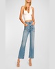 Zoey High-Rise Straight-Leg Jeans 