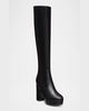 Dayna Leather Platform Boots