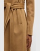 Cashmere Shawl-Collar Maxi Wrap Coat 