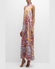 Ziggy Floral-Print Halter Maxi Dress