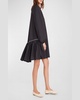 Emile Ruched Trapeze Dress