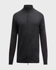 Men's Cashmere-Silk Full-Zip Sweater