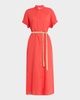 Linnet Belted Cotton Maxi Shirtdress