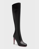 Pumppie Botta Red Sole Leather Knee-High Boots