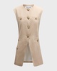 Tamara Linen-Blend Vest