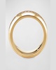 Men's Streamline 18k Gold Band Ring with Diamonds