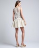 Sequined Lace Knee-Length Dress