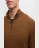 Men's Ribbed Quarter-Zip Sweater