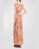 Shyanne Woodblock Printed Maxi Dress