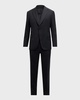 Men's Tonal Stripe Stretch Wool Suit