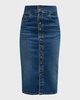 Karter Denim Midi Skirt 