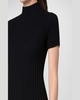 Merino Wool Ribbed Knit Top