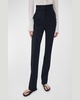 Wool Straight Leg Trousers