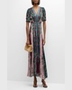 Lea Printed Long Dress