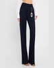 Chain Plate Straight-Leg Trousers