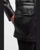 Men's Leather Field Jacket