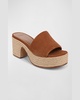 Margo Suede Platform Espadrille Sandals