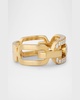 Move Link 18K Yellow Gold Diamond Ring