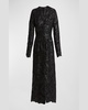 Faux Leather Lace Long Coat