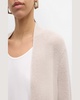 Open-Front Organic Cotton Crepe Cardigan