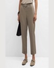 Cropped Organic Cotton Utility Pants