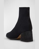 Paron Stretch Crepe Knit Booties