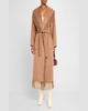 Carrie Belted Fringe Robe Coat