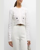 Veranda Eyelet Embroidered Crop Jacket