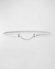 Skinny 18K White Gold Diamond Bracelet