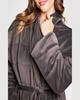 LuxeChic Quilted Shawl-Collar Blanket Robe