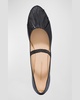 Savona Leather Band Ballerina Flats