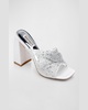 Camelia Crystal Mesh Mule Sandals