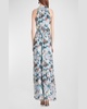 Blair Tiered Floral-Print Chiffon Maxi Dress