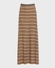 Amal Check Knit Maxi Skirt