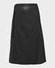 Tallulah Recycled Leather Wrap Skirt