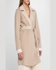 Cashmere-Blend Wrap Coat