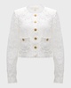 Richard Cropped Floral Lace Jacket