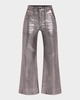 Clifford Cropped Metallic Jeans