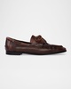 Leather Lace-Up Boat Loafers