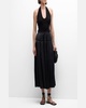 Malia Pleated Drawstring Maxi Skirt